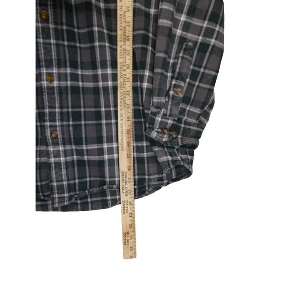 Carhartt‎ Mens Shirt Size L Flannel Plaid Button Down Pockets Casual - Picture 6 of 7